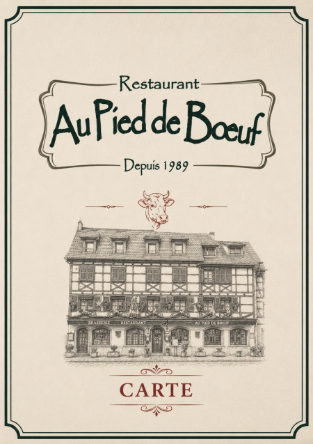 Carte menu Pied de Boeuf - 3